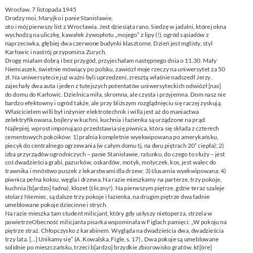 Wrocław, 7 listopada 1945